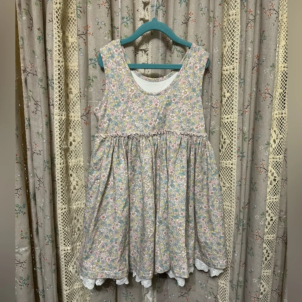 Serendipity Girl’s Layered Floral Eyelet‎ Dress Size 8